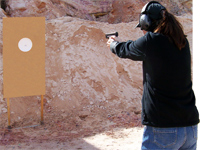 A woman and her Glock 19: advanced personal training for self-defense near Columbia, SC. 